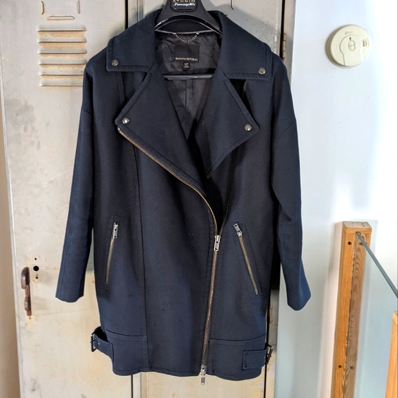 Banana Republic cocoon moto jacket - Picture 1 of 6